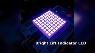 مصفوفة LED حمراء زاهية 8 × 8 للمصاعد