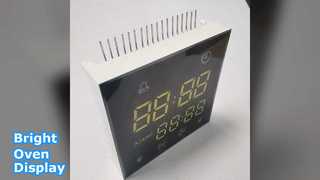 شاشة LED بيضاء وزرقاء ساطعة للأفران