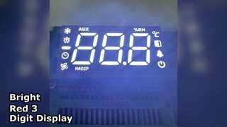 شاشة LED مكونة من 3 أرقام مقاس 14.2 ملم باللون الأحمر فائق السطوع