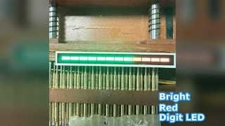 شاشة LED ذات أرقام حمراء ساطعة للغاية