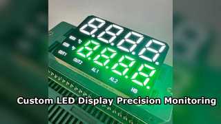 شاشة LED مخصصة مكونة من 7 أقسام لمراقبة درجة الحرارة