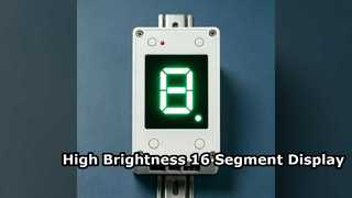 شاشة LED ذات 16 قطعة باللون الأخضر النقي، وحدة سطوع عالية