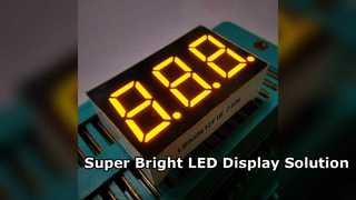 شاشة LED فائقة السطوع لعدادات الألواح الصناعية