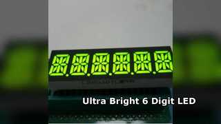 شاشة LED مخصصة مكونة من 6 أرقام و14 قطعة للوحات العدادات