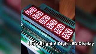 شاشة LED فائقة السطوع مكونة من 6 أرقام و14 قطعة لأجهزة قياس التاكسي