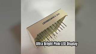 شاشة LED باللون الوردي مقاس 8 بوصات مكونة من 7 أقسام للمؤشرات الرقمية